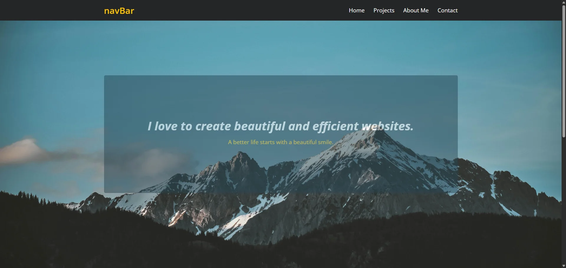Responsive project nav menu, developed with Html5, CSS and JavaScript