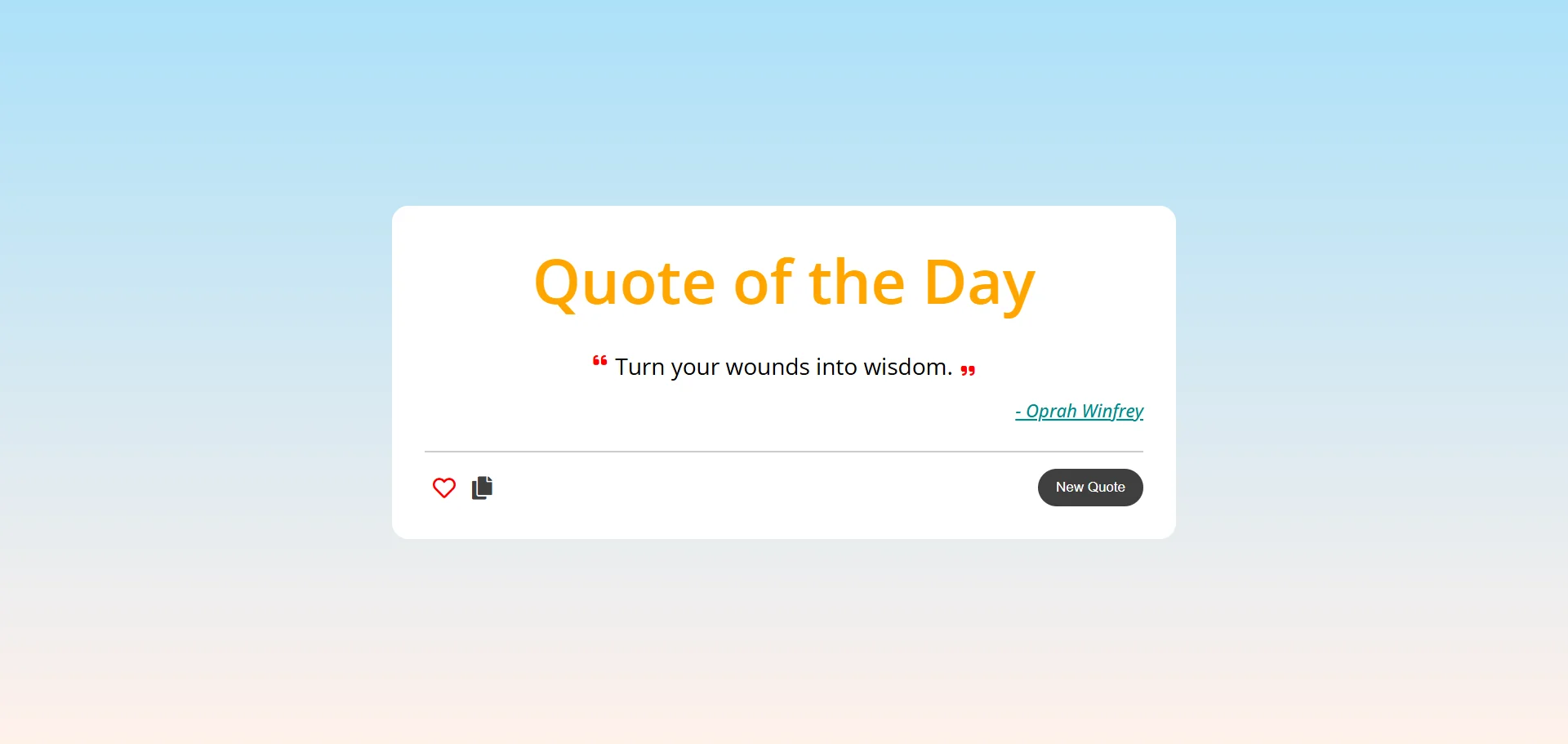 Front-End 'Word of the Day' Application Built with JavaScript