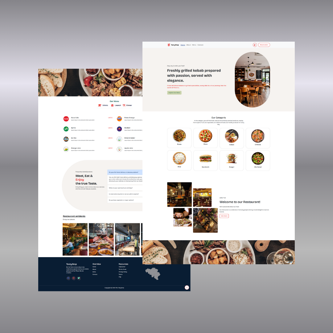 TastyStop - online website built with JavaScript and Bootstrap5